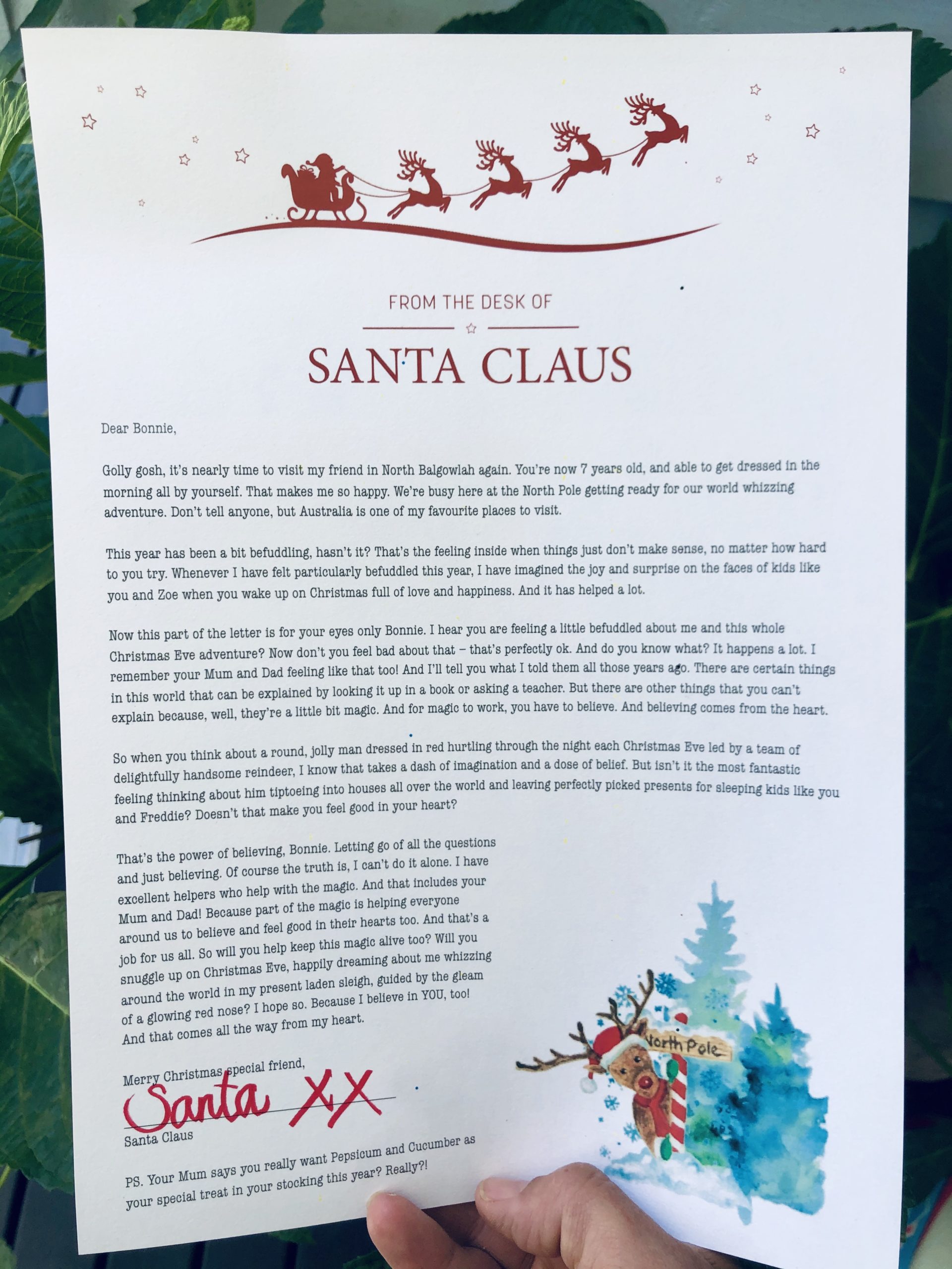 letter from santa to kids