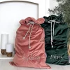 Personalised Luxury Velvet Santa Sack - Dusty Pink - Image 12