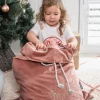 Personalised Luxury Velvet Santa Sack - Dusty Pink - Image 5