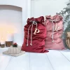 Personalised Luxury Velvet Santa Sack - Dusty Pink - Image 2